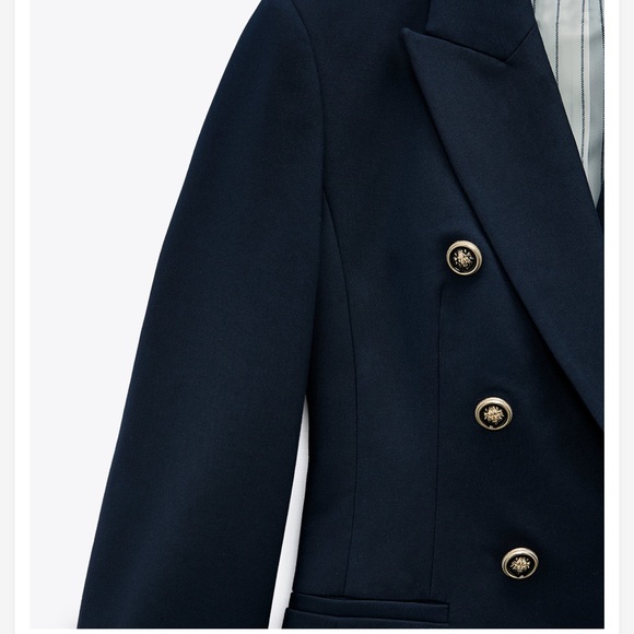 ZARA Double Breasted Balmain Style Blazer - Picture 10 of 11